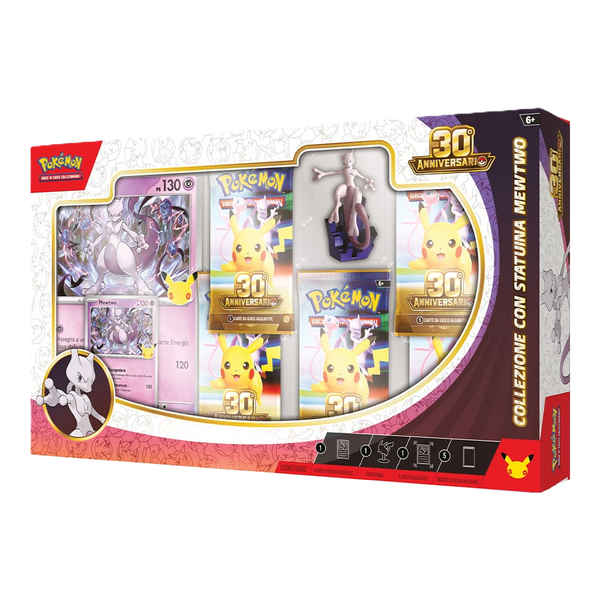 Pokémon 30° Anniversario — Collezione con Statuina di Mewtwo